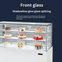 Vitrine professionnelle pour pâtisserie avec contrôle d'humidité, verre anti-buée, acier inoxydable, design à 2 portes