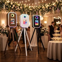 Photomaton moderne sans fil pour iPad et appareil photo reflex numérique avec hauteur réglable pour la photographie