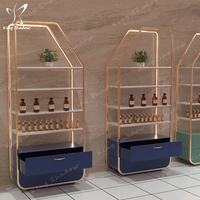 Vitrine cosmétique Salon de beauté Vitrine pour ongles Porte en verre Produits de soins de la peau Étagères Étagères multicouches
