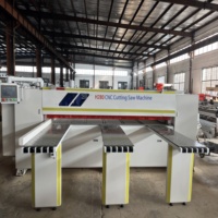 Scie à panneaux horizontale CNC entièrement automatique 220V, machine à bois pour découpe de MDF, PVC, plastique et bois, marque Leadwood, 22kW, faible consommation