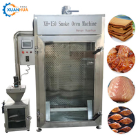 Four à fumage commercial électrique Xuanhua en acier inoxydable, haute efficacité, capacité 150 kg, pour viande, poisson et saucisses