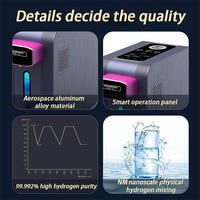 Distributeur d'eau hydrogénée de bureau intelligent haut de gamme en acier inoxydable, 4000 PPB, machine à eau riche en hydrogène à 99,99 % pour