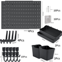 Support mural de rangement personnalisé avec plateaux de rangement, solution d'étagères murales gain de place pour salle de bain, garage, salon, rangement de vêtements et sacs