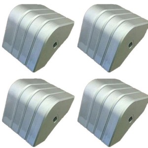 Protectores de esquinas de aluminio estilo Crest, paquete de 2, para embarcaciones pontón - Product Image 2
