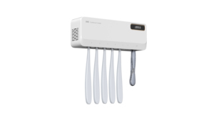 Newly Upgraded Bathroom <b>Wall</b>-mounted Punch-Free <b>Toothbrush</b> and Razor Ultraviolet Sterilization and Heating Drying <b>Holder</b> - Product Image 4