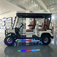Nouvelle arrivée, voiturette de golf électrique tout-terrain 4 places, charge rapide sans fil, CarPlay, lecteur multimédia, buggy de golf, batterie au lithium, certifiée CE, prix