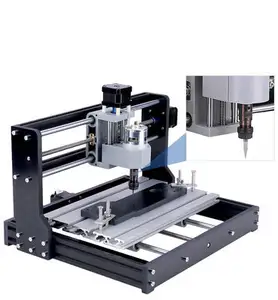 Enrutador de madera CNC para uso doméstico de negocios, máquina de grabado de área de 300*180mm, máquina de tallado de madera para madera Cnc 3040 Cnc 3018 3D Pvc