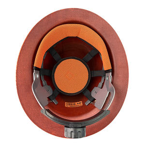 ANT5PPE البناء بحافة كاملة من الألياف الزجاجية قبعة صلبة اللون الطبيعي غير مشقوق 6 نقاط سقاطة - Product Image 3