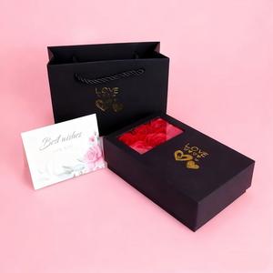 Cajas para Anillos de Rosa, Empaque de Joyería, Caja de Regalo de Graduación, Collares y Pulseras de Rosa Eterna, Material de Jabón Ecológico Romántico - Product Image 6
