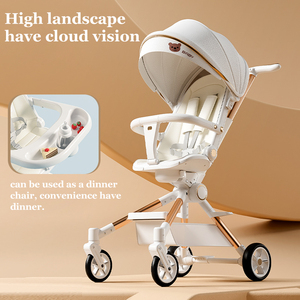 Xe đẩy em bé thời trang <span class=keywords><strong>2025</strong></span> với chức năng xoay một nút, đẩy được hai chiều, có chỗ để chân ẩn và thiết kế nhẹ - Product Image 6