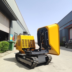 Brand new YHMG YH1200 1200kg Mini Crawler <b>Dumper</b> Rubber <b>Track</b> Hydraulic Self Unloading Construction Farm Transporter - Product Image 4