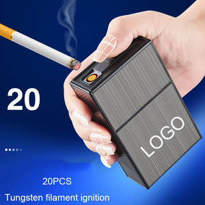 20 Hộp Thuốc Lá vỏ mềm cứng hộp Thuốc lá nhẹ hơn chống ẩm lưu trữ chống rơi nhẹ hơn Hộp Thuốc Lá Quà Tặng Logo gia đình móng tay - Product Image 2