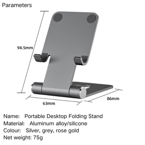 Supporto per Telefono in Lega di Alluminio 2026, Portatile da Scrivania per Apple, Samsung, <span class=keywords><strong>Huawei</strong></span> e Altri Smartphone - Product Image 5