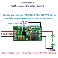 Convertisseur de courant continu à courant continu réglable LD24AJTA DC 9V 12V 18V 24V 100Hz-20kHz 20W, contrôleur PWM, convertisseur de courant constant à réduction de tension