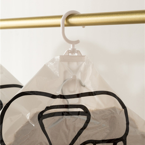 Sacs de rangement en plastique transparents directs d'usine pour vêtements <span class=keywords><strong>housse</strong></span> anti-poussière pliable pour ensemble de vêtements suspendus à linge - Product Image 4