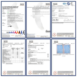 Robe d'isolement de niveau 2 EPI, robe chirurgicale à usage unique, stérile médicale, 30 g/m² PP avec film de revêtement PE 15 g/m², robes d'isolement - Product Image 4
