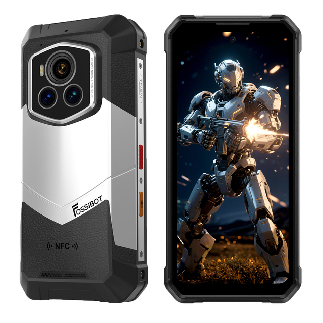 Fossibot F107Pro Rugged Android Smartphone MTK Octa-core Chip 12GB RAM 512GB ROM2 28000mAh IP68/69K & MIL-STD-810H Reliable Use