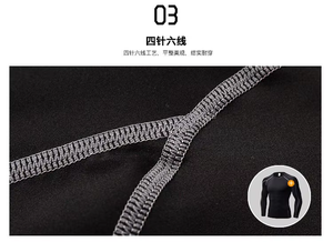 <strong>Custom</strong> Logo Men's <strong>Compression</strong> Shirt Long Sleeve Quick Dry Breathable Base Layer Gym Running Basketball Football Training - Product Image 4