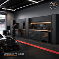 Armoire de travail modulaire en acier à 7 tiroirs pour atelier automobile, robuste, avec double porte, rangement combiné pour garage, OEM