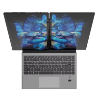Nouvel ordinateur portable Yoga 2025 avec double écran tactile 14,1''+14,1'', métal, Intel Celeron N100, Windows 11 Pro, pour les affaires, le bureau, l'éducation, IPS, 360° Flip