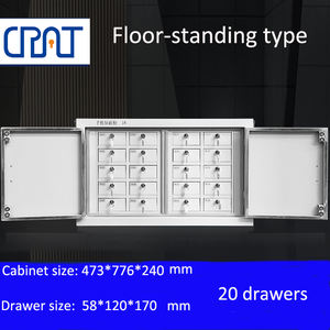 Armoire de blindage pour téléphone portable entièrement fermée, murale, mobilier métallique commercial pour salle d'examen/salle de réunion, stockage de signal verrouillable - Product Image 5
