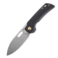 Couteau de poche pliable Hongrui personnalisé en acier M390 avec manche en titane pour la chasse, le camping, la survie et l'EDC