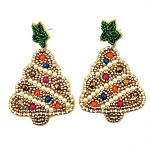 Boucles d'oreilles clous ananas perlées roses pour femme, plaqué or, bijoux fantaisie en forme de fruit, accessoire de mode pour mariage - Product Image 4