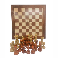 Pièces d'échecs personnalisées Ajedrez, jeu d'échecs de luxe en bois d'ébène et d'olivier tunisien, plateau de jeu en bois, ensemble d'échecs