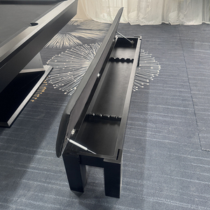 Billiard Mate Indoor Sports Banc en bois massif avec queues et balles cachées Espace <span class=keywords><strong>de</strong></span> rangement <span class=keywords><strong>pour</strong></span> table <span class=keywords><strong>de</strong></span> <span class=keywords><strong>billard</strong></span> et table <span class=keywords><strong>de</strong></span> <span class=keywords><strong>billard</strong></span> - Product Image 5
