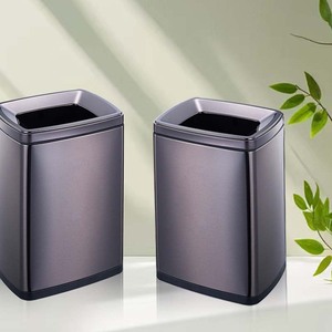 Thương mại và hộ gia đình <span class=keywords><strong>6L</strong></span> thép không gỉ thường vụ <span class=keywords><strong>bin</strong></span> đen vàng vuông Thùng rác với các loại khác nhau rác <span class=keywords><strong>bin</strong></span> - Product Image 2