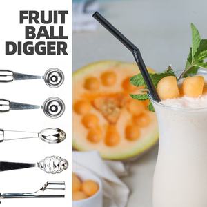 Gloway Oem 20 adet mutfak eşyaları ahşap saplı paslanmaz çelik mutfak gereçleri Gadget yumurta meyve sebze ve deniz ürünleri için tam Set - Product Image 4