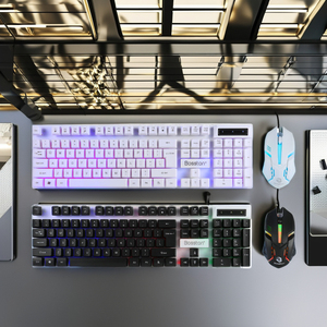 Tùy chỉnh DPI Macro chơi game thiết lập Tactile Backlit RGB Bàn phím chuột có dây tăng cường công việc của bạn & Cá nhân hóa cho game thủ - Product Image 3