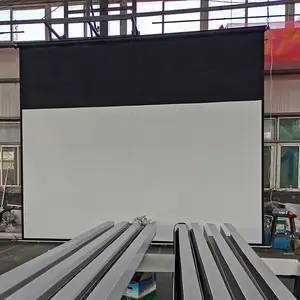 Proyector láser 4k de alta ganancia para cine en pared, pantalla eléctrica de 200 pulgadas, 110V/220V, pantallas de proyección