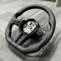 Volant noir pour BMW F10 F11 F20 F21 F30 F31 F34 F32 F33 F36 X5 F15 F16 M3 M5 M6 E90 E70 Series, volant en cuir