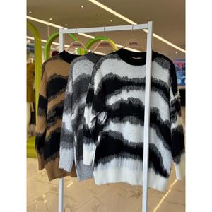 Suéter de Mujer Sobe, Cuello Redondo, Manga Larga, Estilo Casual Otoñal, Antipilling, Color Camel - Product Image 2