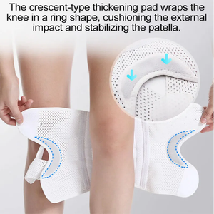 Kniebandage mit Seitenstabilisatoren für Meniskusriss, Knieschmerzen, Verletzungsrehabilitation, Verstellbare Hüllen, Polster, Bandagen, Knieunterstützung zum Krabbeln - Product Image 4