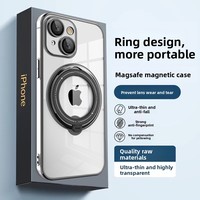 Chargeur de téléphone portable sans fil Power Bank Case pour iPhone 16 15 14 13 Pro Max Protection magnétique TPU Organizer Cover Phone Grip
