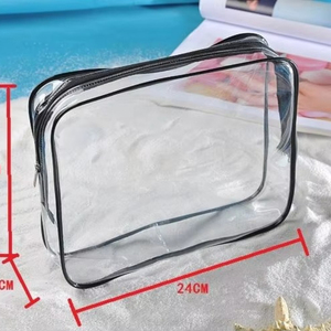 BSCI Factory Manufacturer StockTransparent <b>Wash</b> <b>Bag</b> Waterproof Portable Toiletry <b>Bag</b> Travel Three in one <b>Set</b> fashion Makeup <b>Bag</b> - Product Image 2