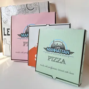 Gıda sınıfı malzemeler özel baskılı Pizza kutusu karton özel Pizza kutuları özel Pizza ambalaj kutusu