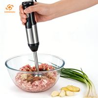 Mixeur plongeant électrique SHANGKAI, lames en acier inoxydable, sans BPA, qualité alimentaire, 240V, 6-en-1, pour écraser et presser les jus, design portable