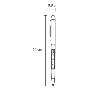 Custom Logo Stylus <b>Ballpoint</b> <b>Pen</b>, 2-in-1 Touch Screen <b>Pen</b> with Soft Rubber Grip, for Office, School & Promotional Gifts - Product Image 4