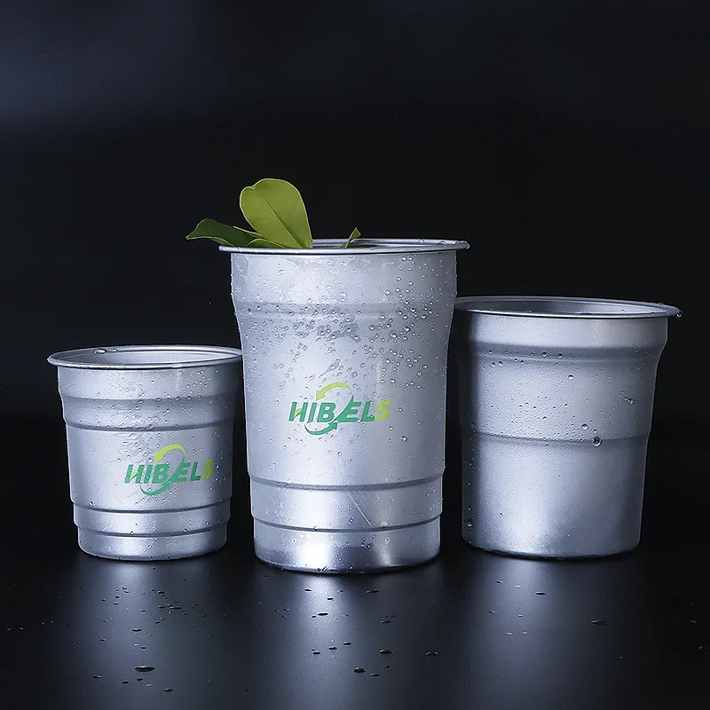 Tazza ecologica in alluminio anodizzato da 270ml 480ml 600ml per bere una tazza da campeggio riciclabile per il tuo logo