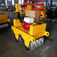Nouveau petit rouleau de route Double tambour Machine vibratoire 0.5 tonnes 1 tonne 2 tonnes Mini rouleau de route compacteur prix usine