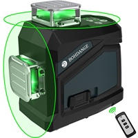 Niveau laser vert DEGLASERS 12 lignes, kit d'outils de nivellement DIY, batterie Li-Ion, auto-nivelant, étanche/anti-poussière, garantie 1 an, OEM