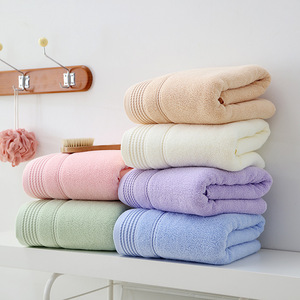 Serviettes de bain en pur coton 70x140cm, épaisses, absorbantes, couleur unie, rectangulaires, moelleuses, pour cadeau ou usage domestique - Product Image 3