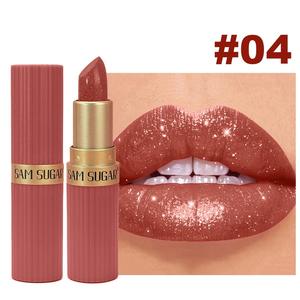 Nuevo Brillo Labial de 6 Colores, Maquillaje con Acabado Mate y Brillante, Larga Duración, Resistente al Agua, Pigmentos de Lápiz Labial Color Café, Cosméticos - Product Image 6