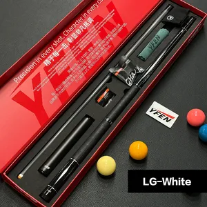 YFEN 2026 Haute Qualité Queue de Billard en Fibre de Carbone T700 avec Incrustation d'Abalone de Mer Profonde et Acrylique, Joint Central en Alliage 3/8*8, Fente 1/2, 147cm - Product Image 4