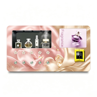 Mini dispensador automático de fragancias inteligente, máquina expendedora de perfumes con pantalla táctil; acepta tarjetas de crédito y monedas, así como SDKs.