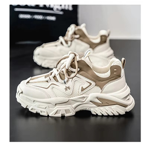 Trend Fashion Men's Sport Shoes PU <b>Leather</b> Waterproof Anti-Slip Outdoor Hiking Running <b>Sneakers</b> - Product Image 2