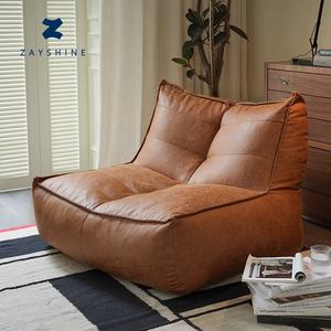 Poltrona Reclinabile Zayshine in Tessuto Leathaire, Stile Moderno Italiano di Lusso, per Soggiorno e Camera da Letto - Product Image 1